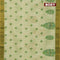 Semi matka saree pista green with floral butta prints and zari woven border