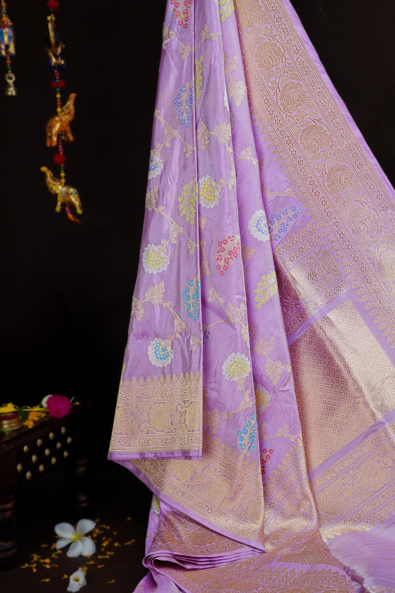 Banarasi Silk Lilac Saree