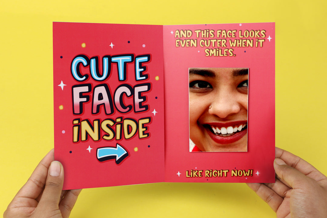 Cute Person Mirror Card