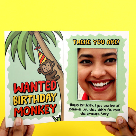 Birthday Monkey Card