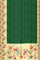 DARK GREEN and CREAM ZARI BUTTA VISCOSE GEORGETTE Saree with BANARASI
