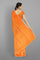 LIGHT ORANGE and COPPER BROCADE BUTA SILK Saree with BANARASI FANCY