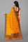 MUSTARD and MAROON BUTTIS GEORGETTE Saree with BANARASI FANCY