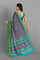 LIGHT PURPLE and TEAL PATOLA SILK Saree with IKAT