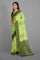 LIGHT GREEN and DARK GREEN MOTIFS SILK Saree with FANCY