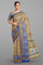 DUAL SHADE and ROYAL BLUE FLORALS SILK Saree with BANARASI FANCY