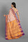 PEACH and ROYAL BLUE BROCADE SILK Saree with KANCHIPURAM