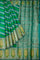 PEACOCK GREEN and GOLD JAAL CHINIYA SILK Saree with BANARASI