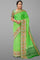 LIGHT GREEN and GREEN BUTTIS SILK Saree with FANCY