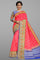 LIGHT PINK and ROYAL BLUE BUTTIS SILK Saree with FANCY