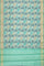 GREY and SEA GREEN FLORAL JAAL SILK Saree with FANCY