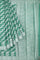 LIGHT OLIVE GREEN and SILVER FLORAL JAAL CHIFFON Saree with BANARASI FANCY
