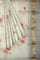 LIGHT GREY and MULTI FLORALS TISSUE SILK Saree with FANCY