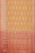 COPPER and DUSTY PINK FLORALS TISSUE SILK Saree with FANCY