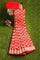 RED and GOLD BUTTIS SILK BLEND Saree with SEMI PATTU
