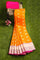 MUSTARD and PINK BUTTIS SILK BLEND Saree with SEMI PATTU