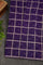 RED and VIOLET CHECKS AND BUTTIS VISCOSE Saree with BANARASI FANCY