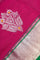 Zari Kota Cotton Floral Buttis Pink Saree