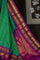 Gadwal Silk Checks Rama Green Saree