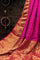 Bandhani Silk Buttis Magenta Saree