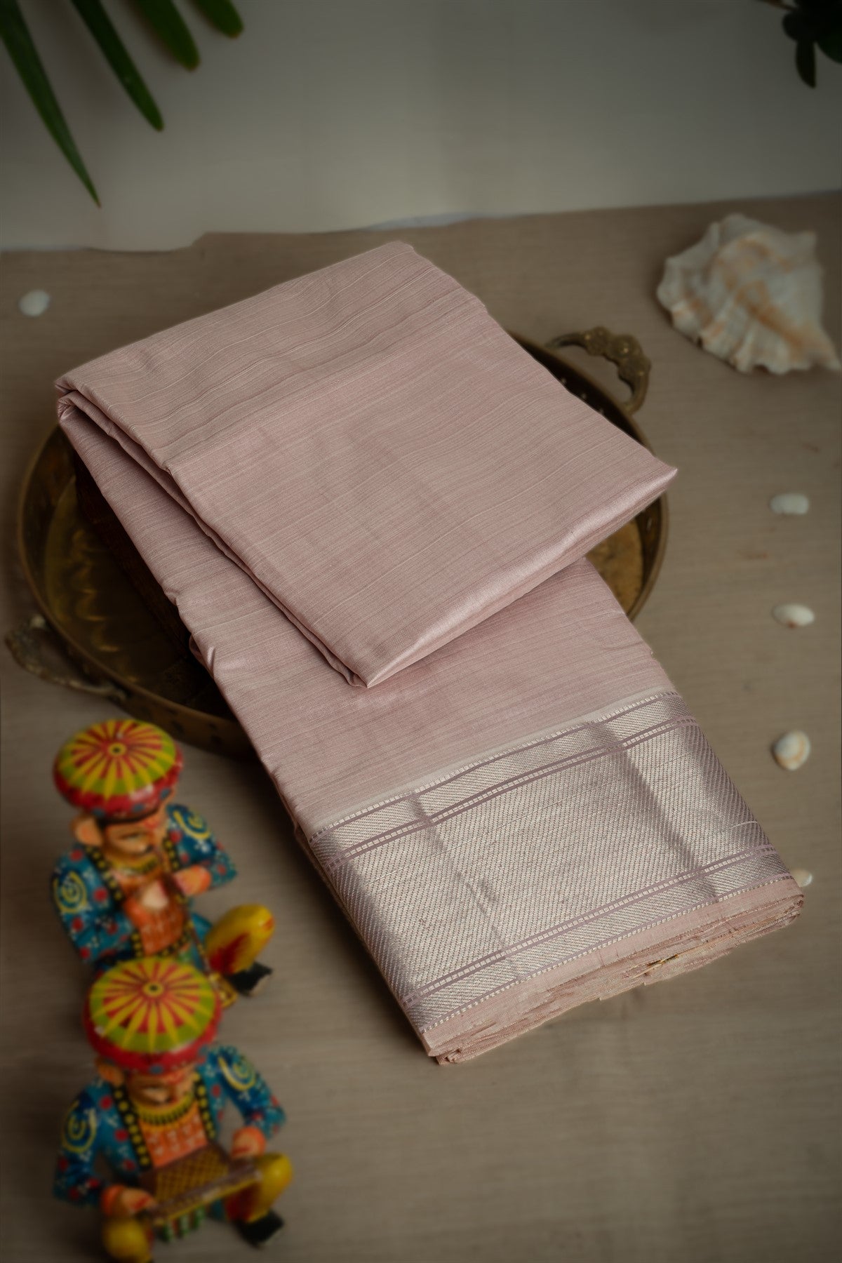 Kancheepuram Silk Pink Dhoti