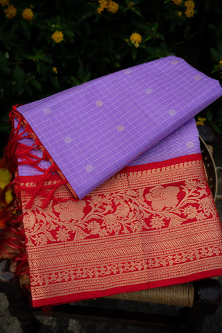 Kuppadam Silk Lavender Saree