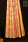 Designer Kora Light Orange Saree With Floral Jaal