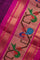 Gadwal Silk Magenta Saree