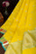 Zari Kota Cotton Lime Yellow Saree