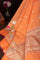 Zari Kota Cotton Light Orange Saree