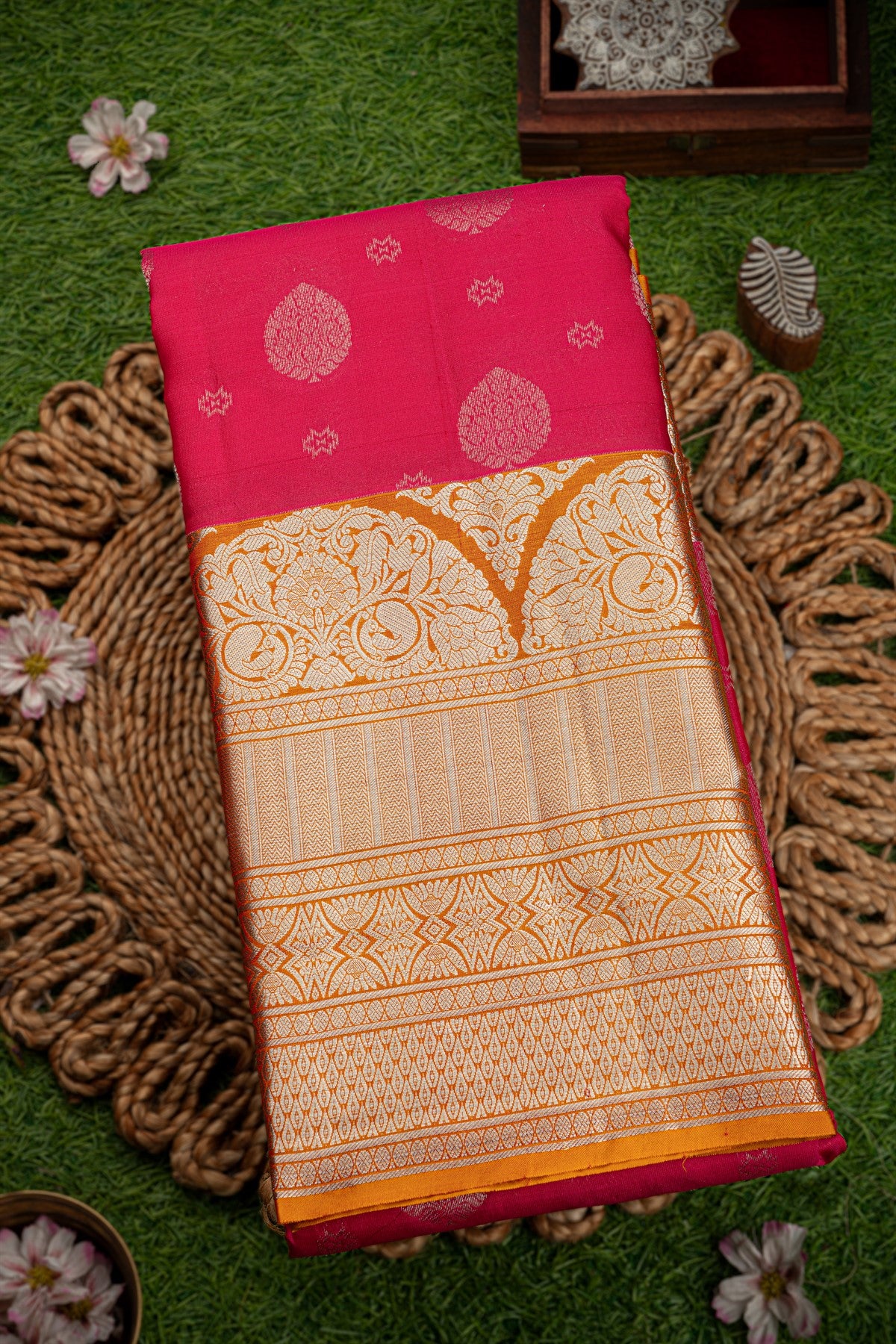 Coimbatore Silk Pink Saree