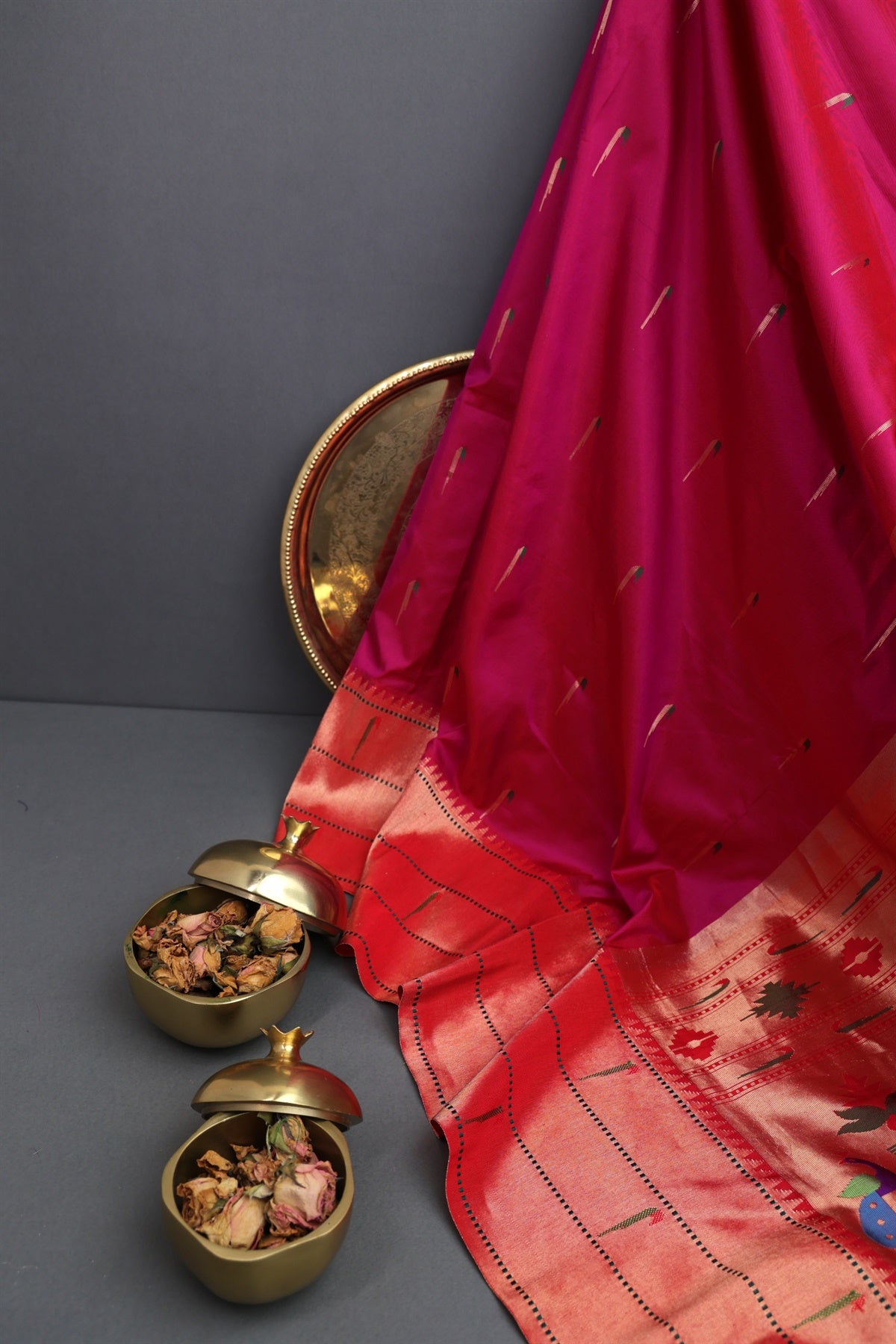 Paithani Silk Pink Saree