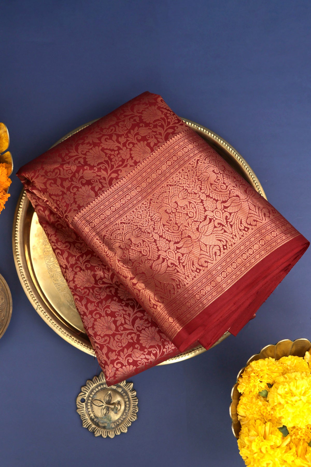 Coimbatore Silk Maroon Saree