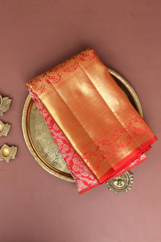 Kancheepuram Silk Red Saree