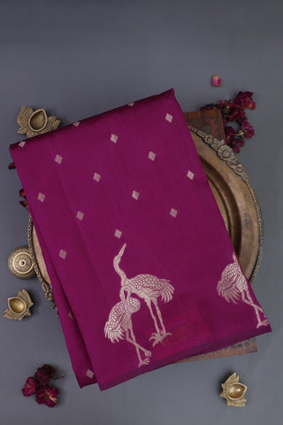 Matka Silk Magenta Saree