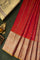 Designer Silk Red Saree