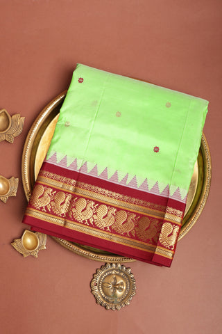 Narayanpet Silk Light Green Saree