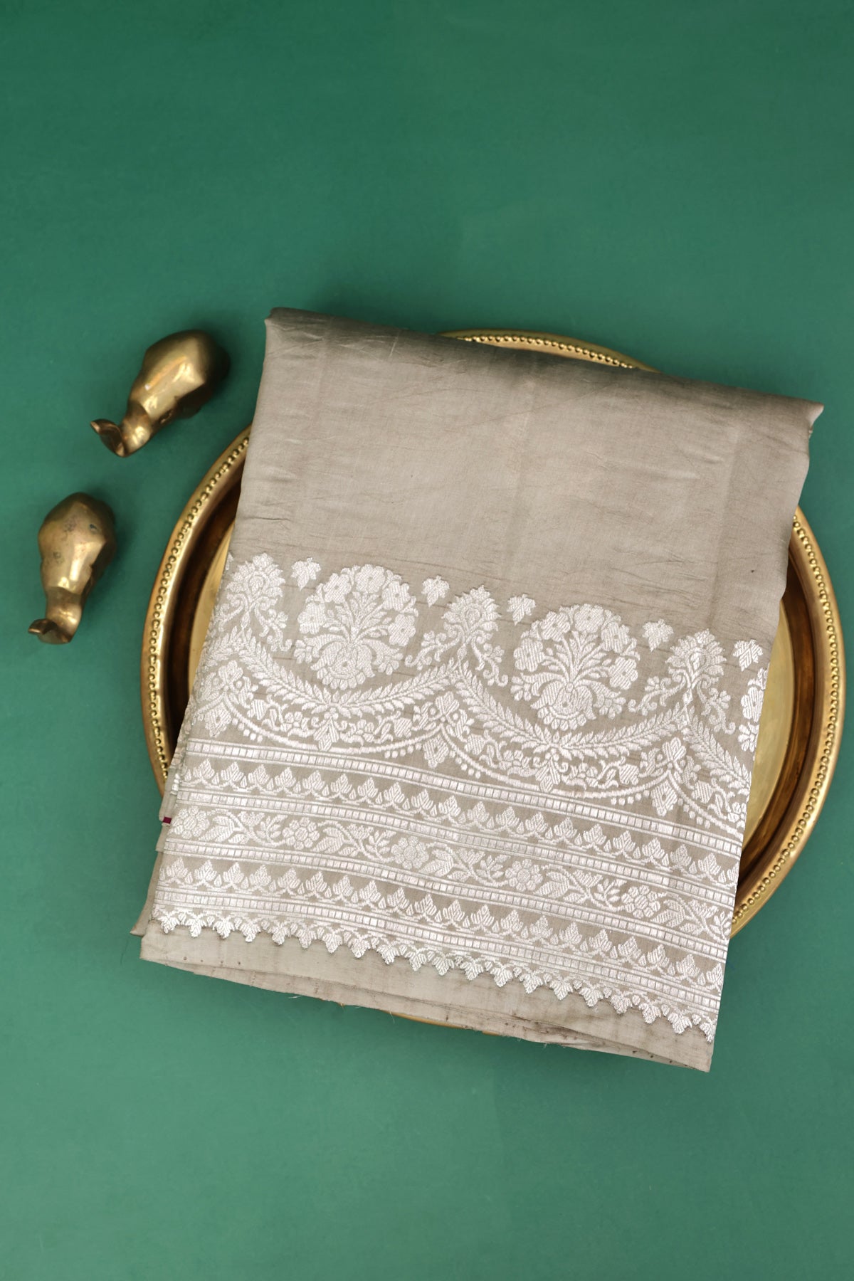 Matka Silk Beige Saree