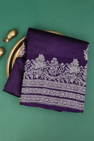 Matka Silk Royal Blue Saree