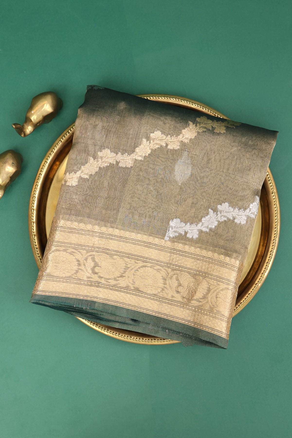 Matka Silk Beige Saree