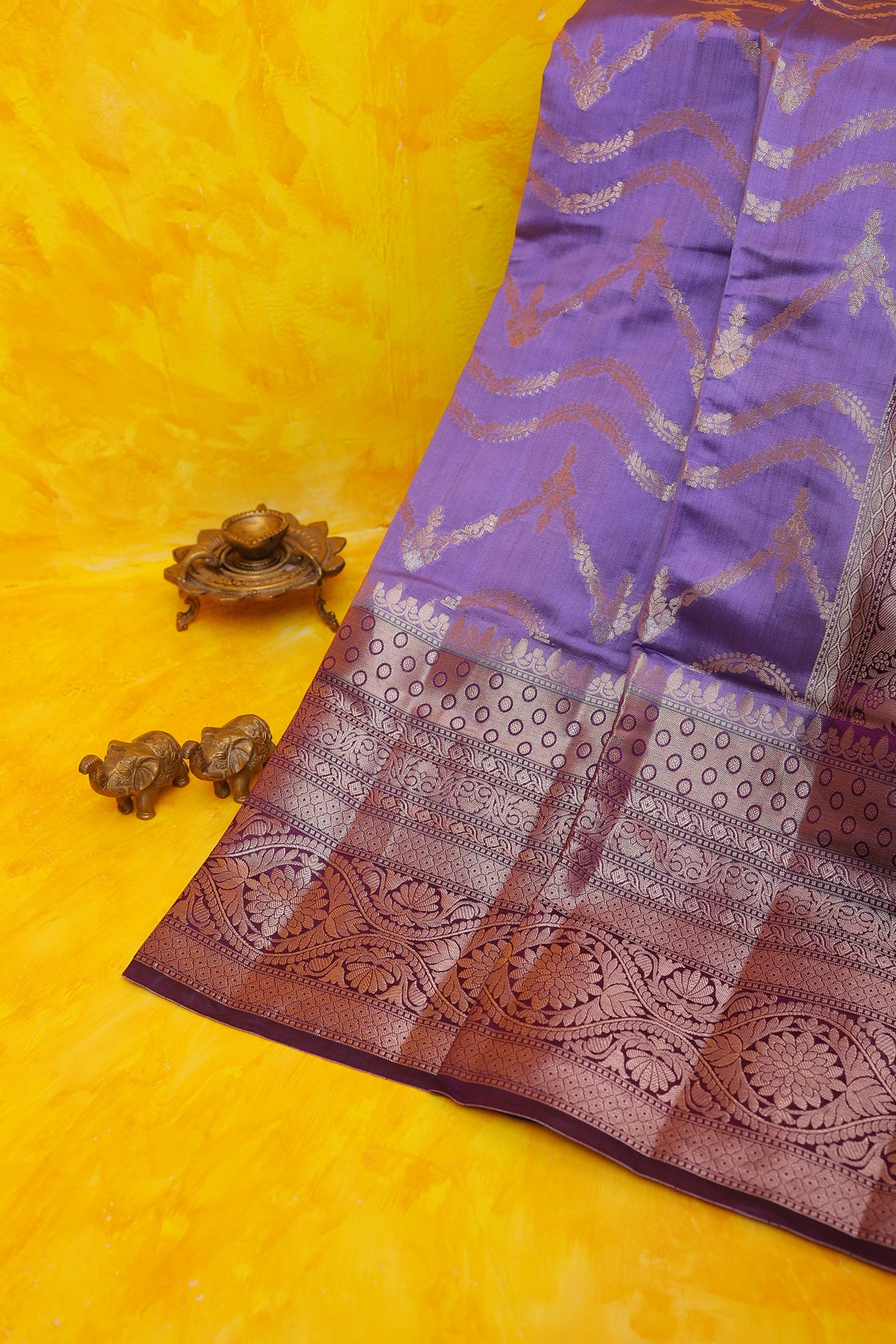 Chiniya Silk Lilac Saree