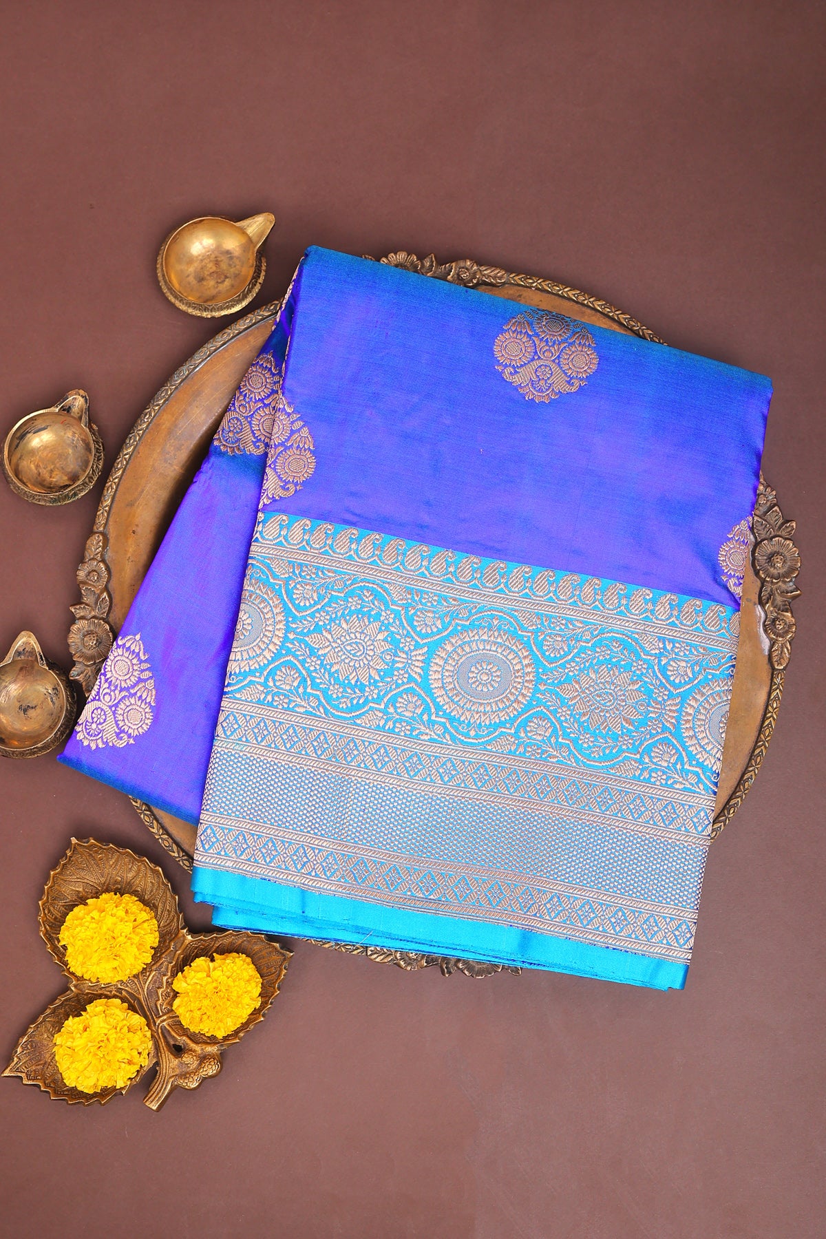 Banarasi Silk Blue Saree