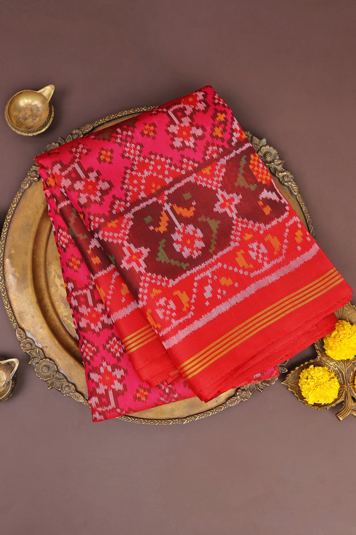 Patola Silk Pink Saree