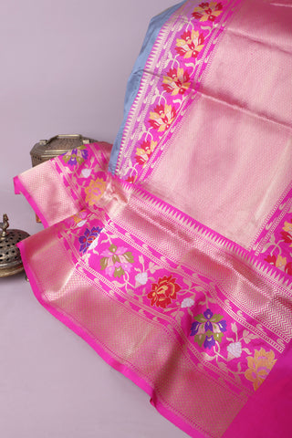 Banarasi Silk Grey Saree