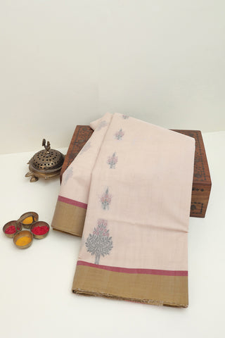 Kanchi Cotton Pale Pink  Saree