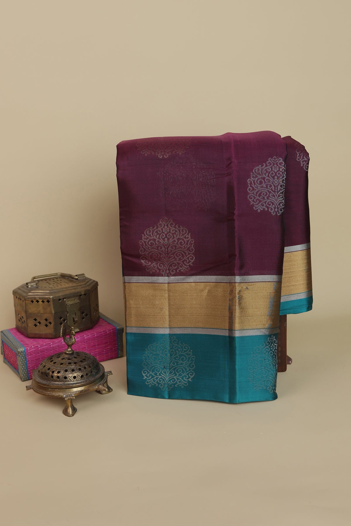 Coimbatore Silk Wine Saree