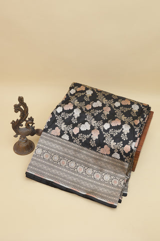 Banarasi Silk Black Saree