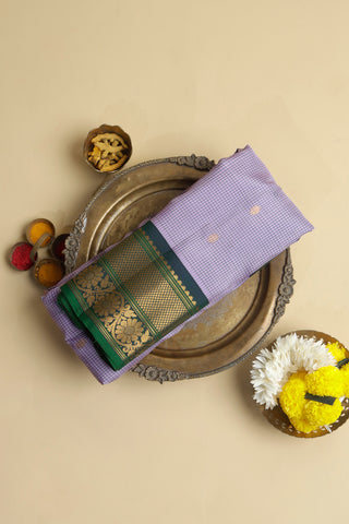 Gadwal Silk Lilac Saree