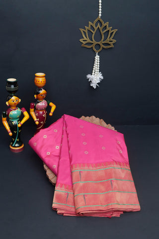 Narayanpet Silk Pink Saree