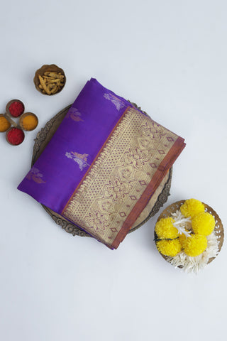 Venkatagiri Silk Purple Saree